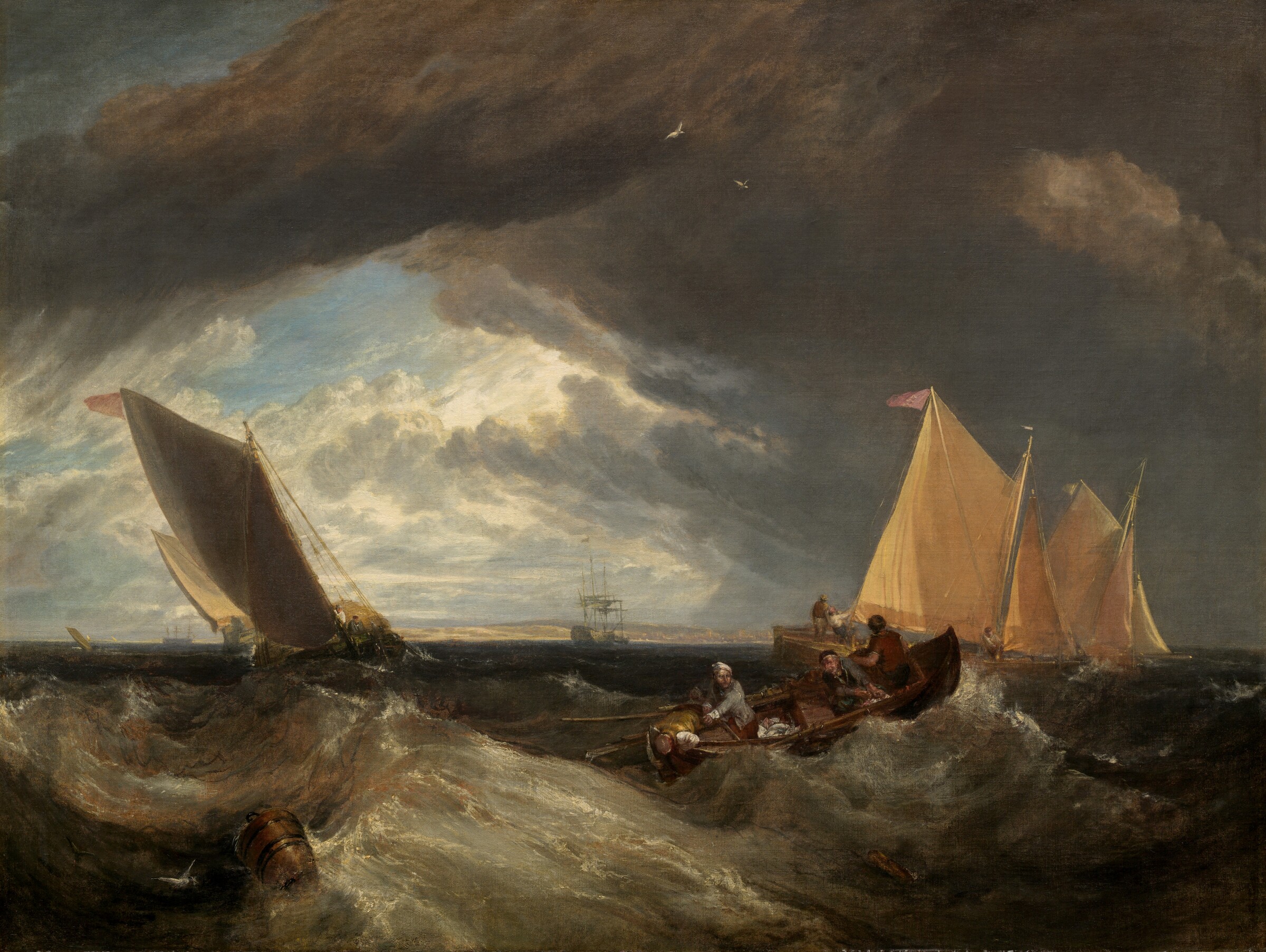 The Junction of the Thames and the Medway, 1807 — oil on canvas