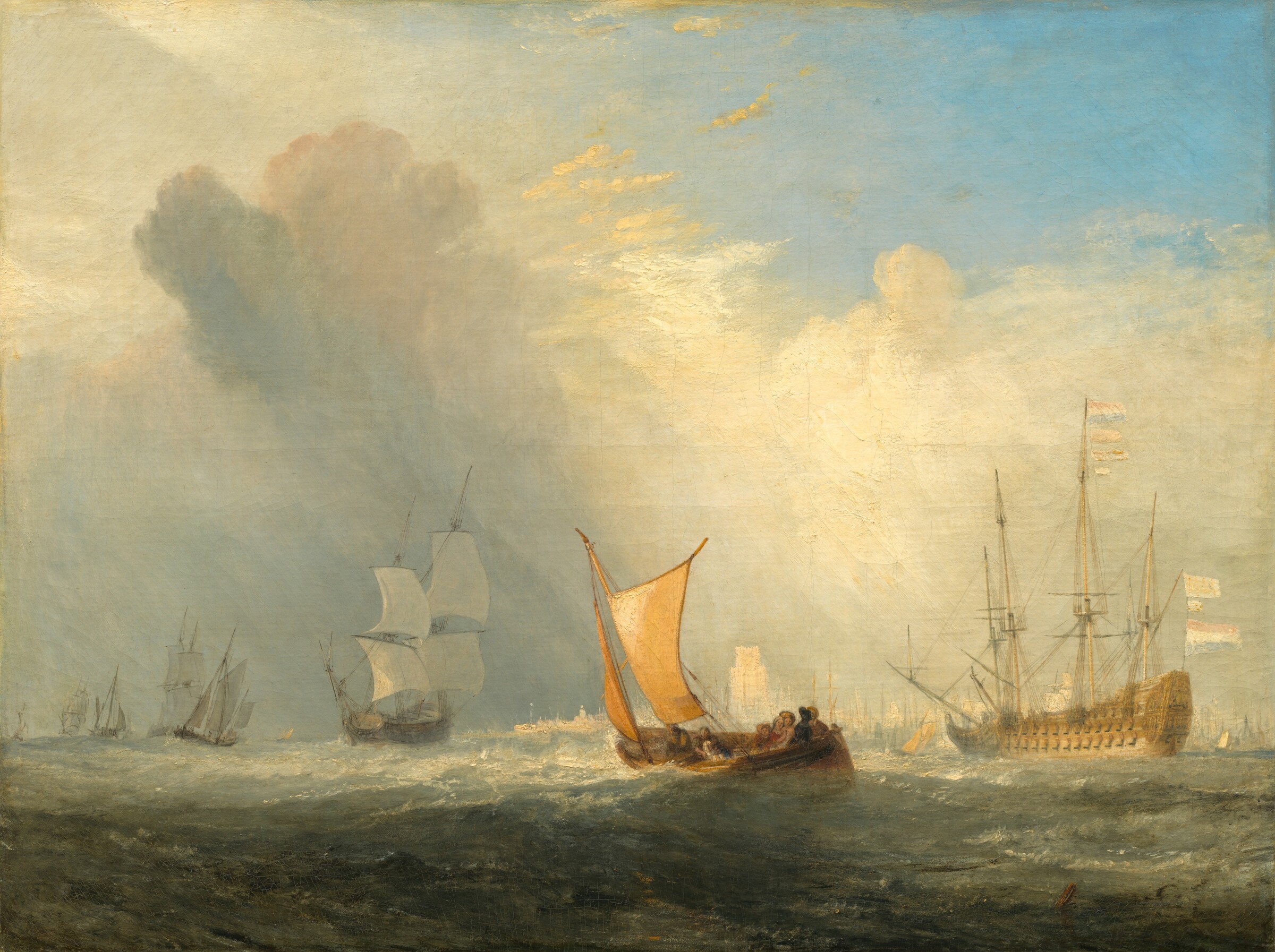 Rotterdam Ferry-Boat, 1833 — oil on canvas