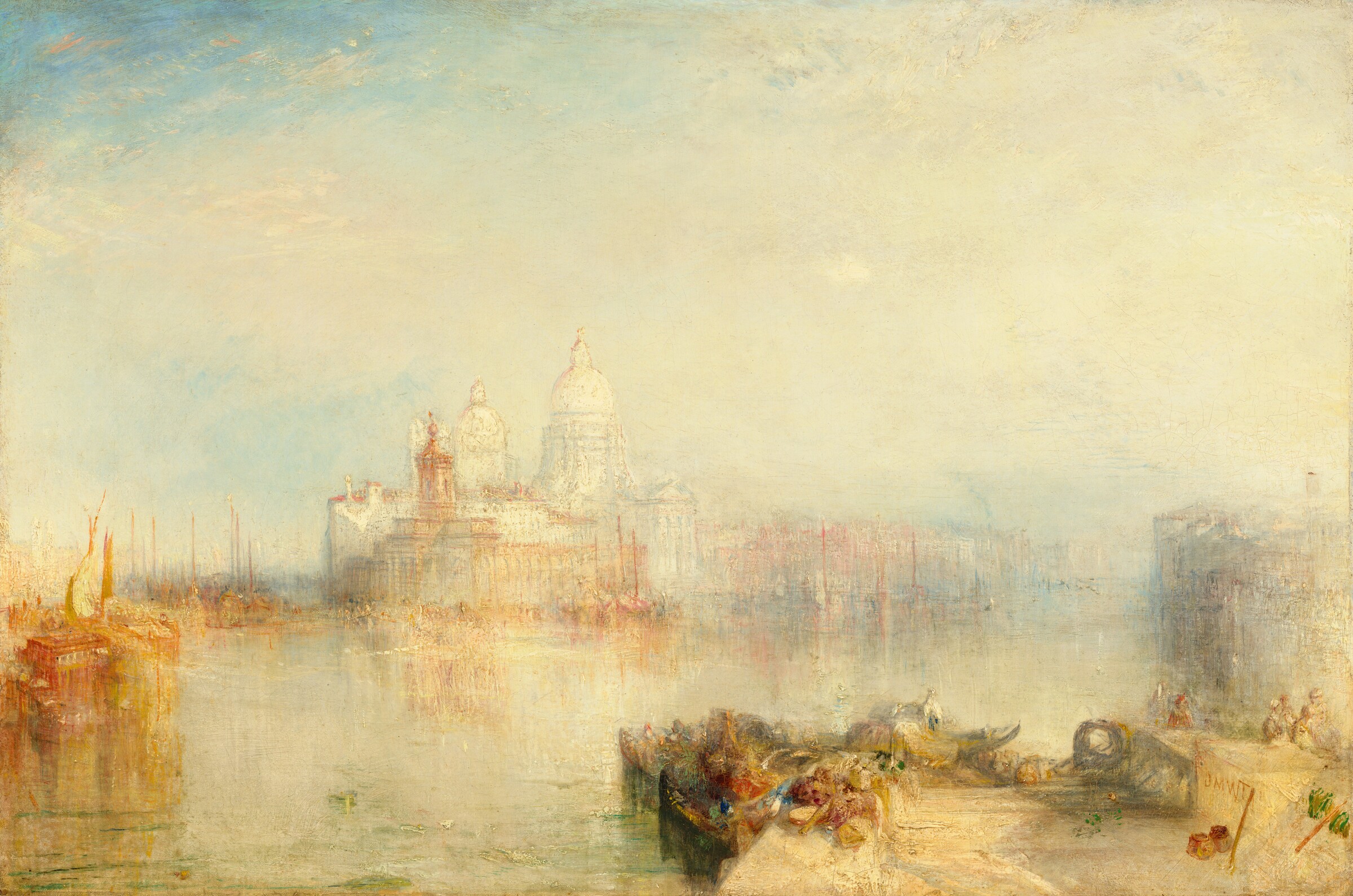 The Dogana and Santa Maria della Salute, Venice, 1843 — oil on canvas
