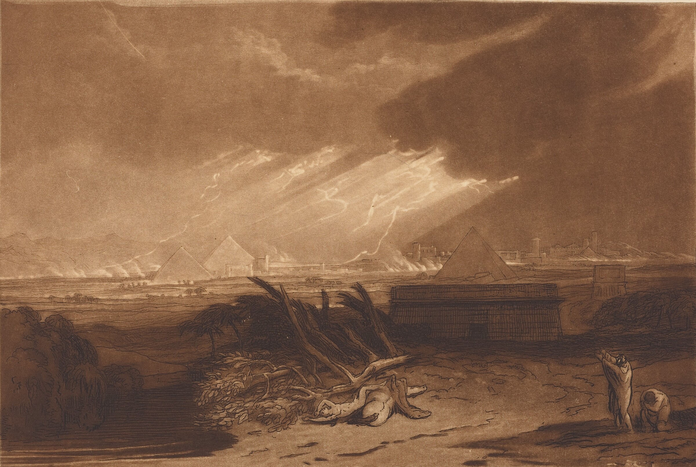 The Fifth Plague of Egypt, published 1808 — etching and mezzotint