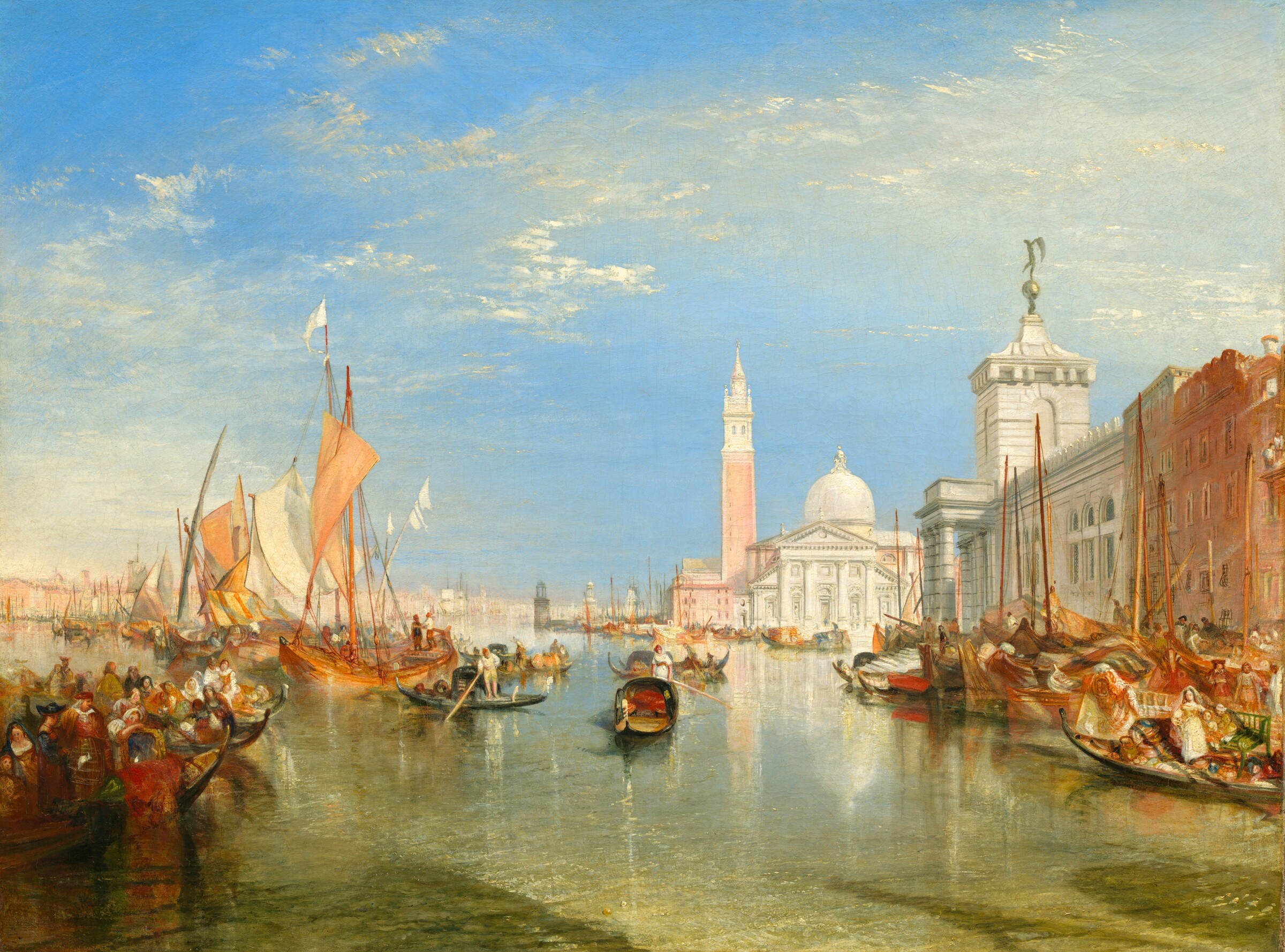 Venice: The Dogana and San Giorgio Maggiore, 1834 — oil on canvas
